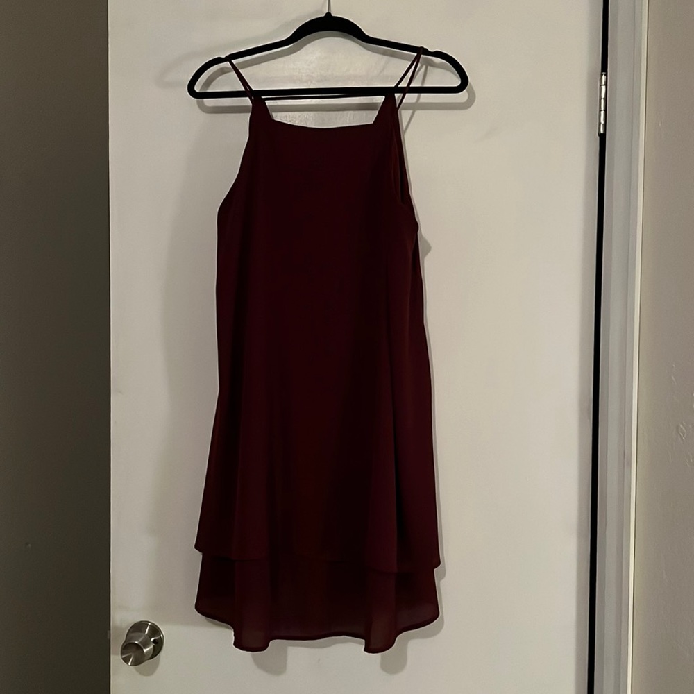 Maroon dress, size XL. Worn once.